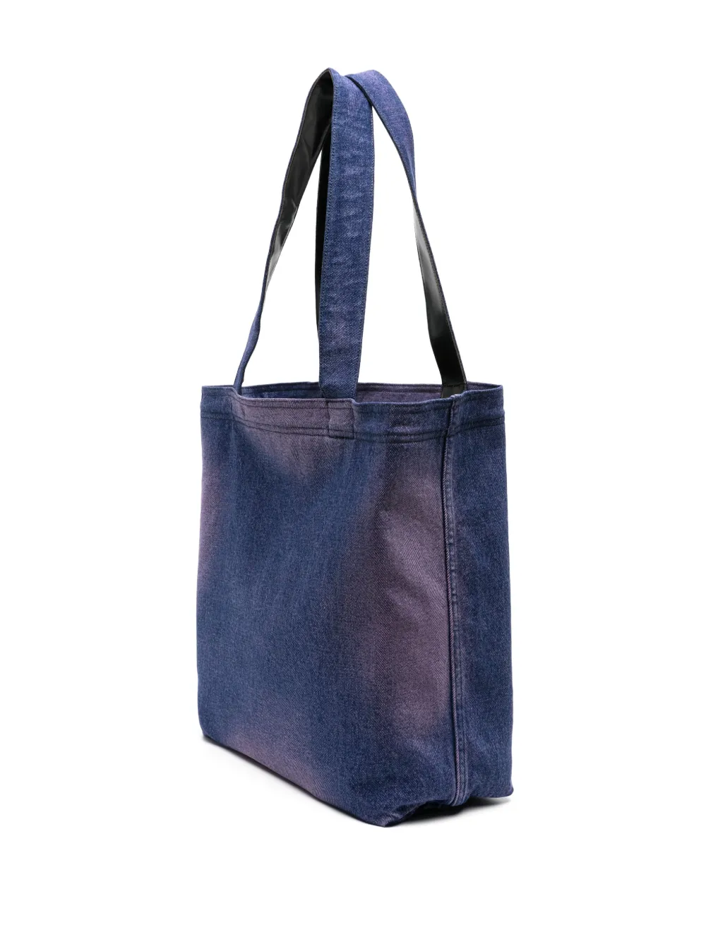 Shop Y/project Embroidered Denim Tote Bag In Blue