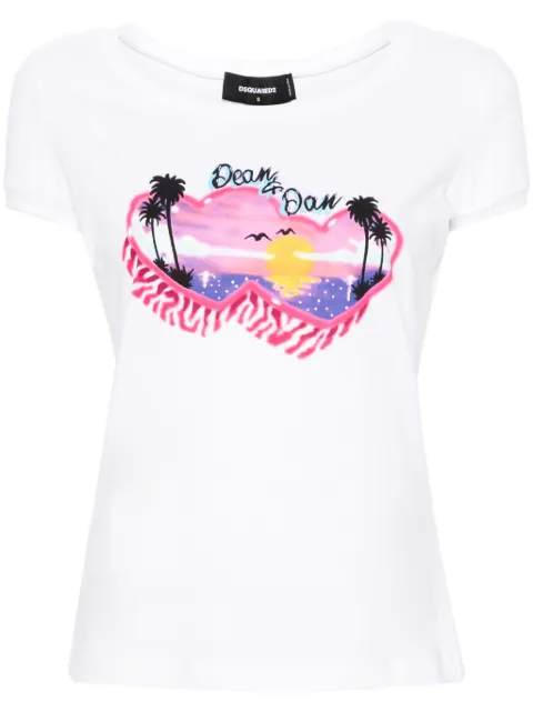 DSQUARED2 Dean & Dan cotton T-shirt Women