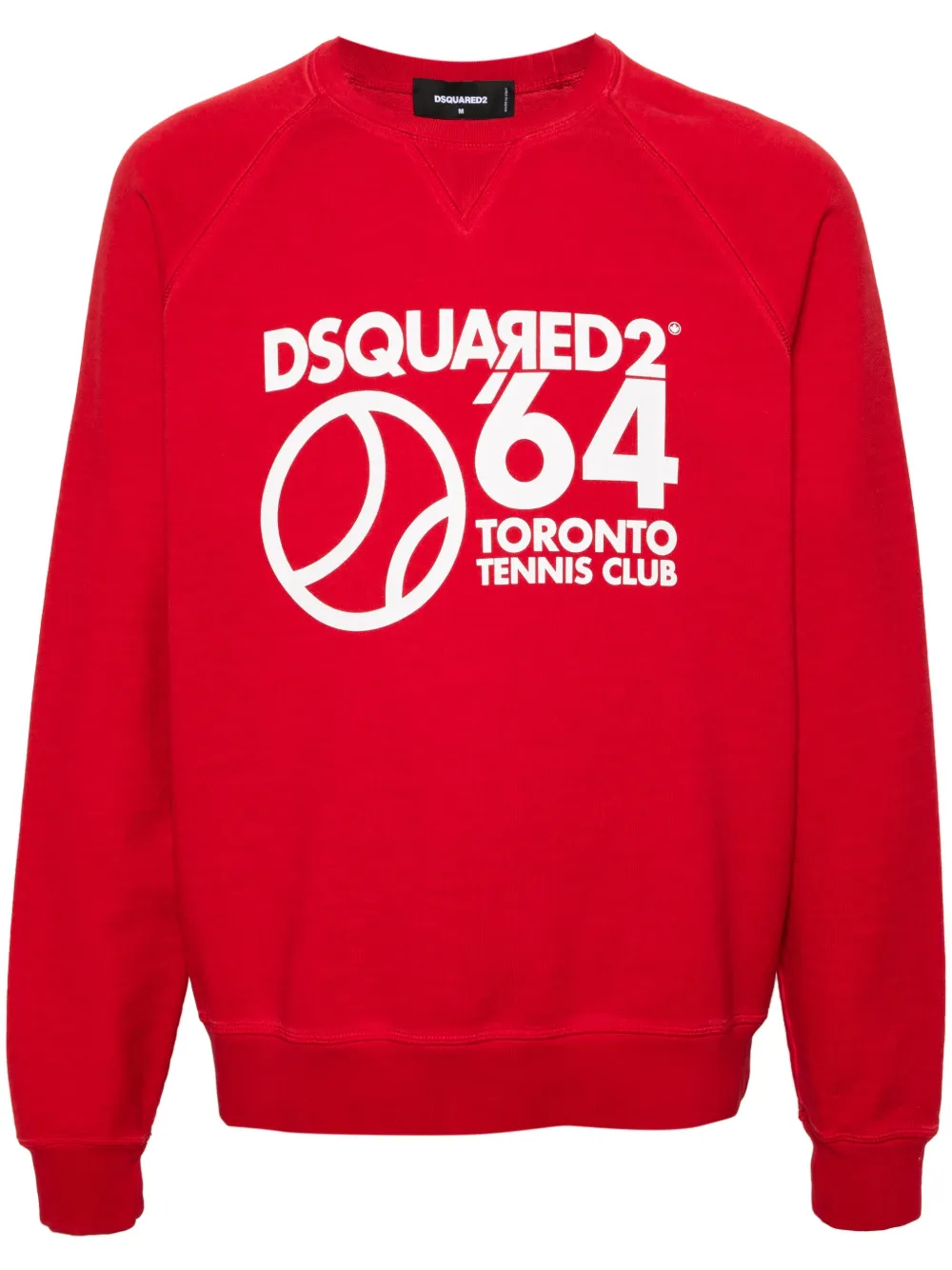 Dsquared2 Toronto Tennis Club Cotton Sweatshirt In 红色