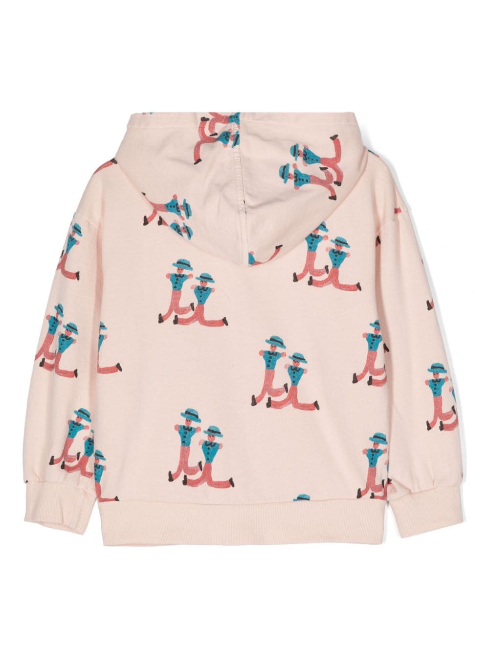 Shop Bobo Choses Dancing Giants Zipped Hoodie In Pink