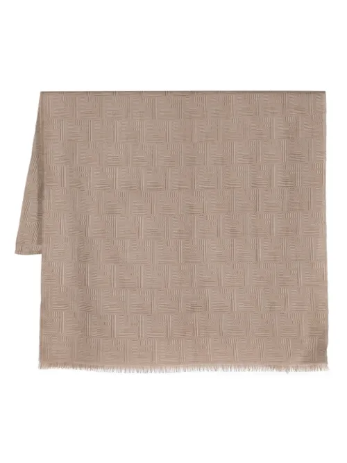 Écharpe à bords frangés - FENDI - Modalova