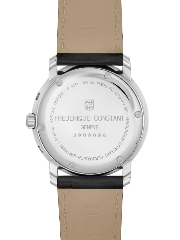 Frederique Constant Classics Index Business Timer 40mm | Silver