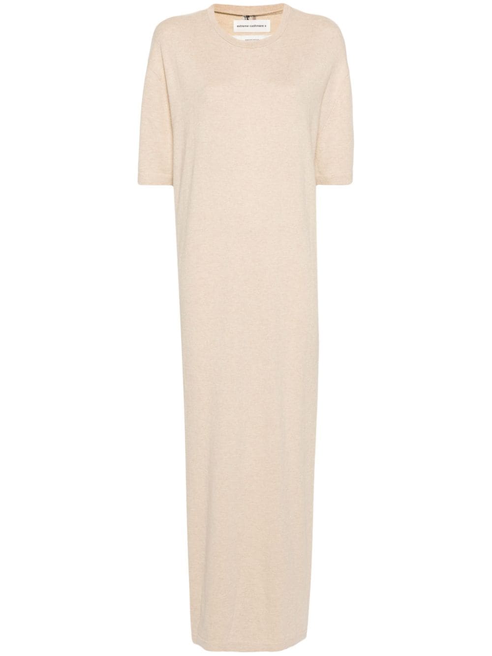 Extreme Cashmere N°321 Kris Knitted Maxi Dress In Neutrals