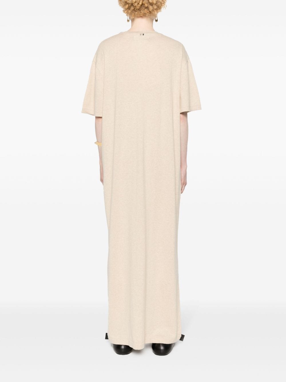 Shop Extreme Cashmere N°321 Kris Knitted Maxi Dress In Neutrals