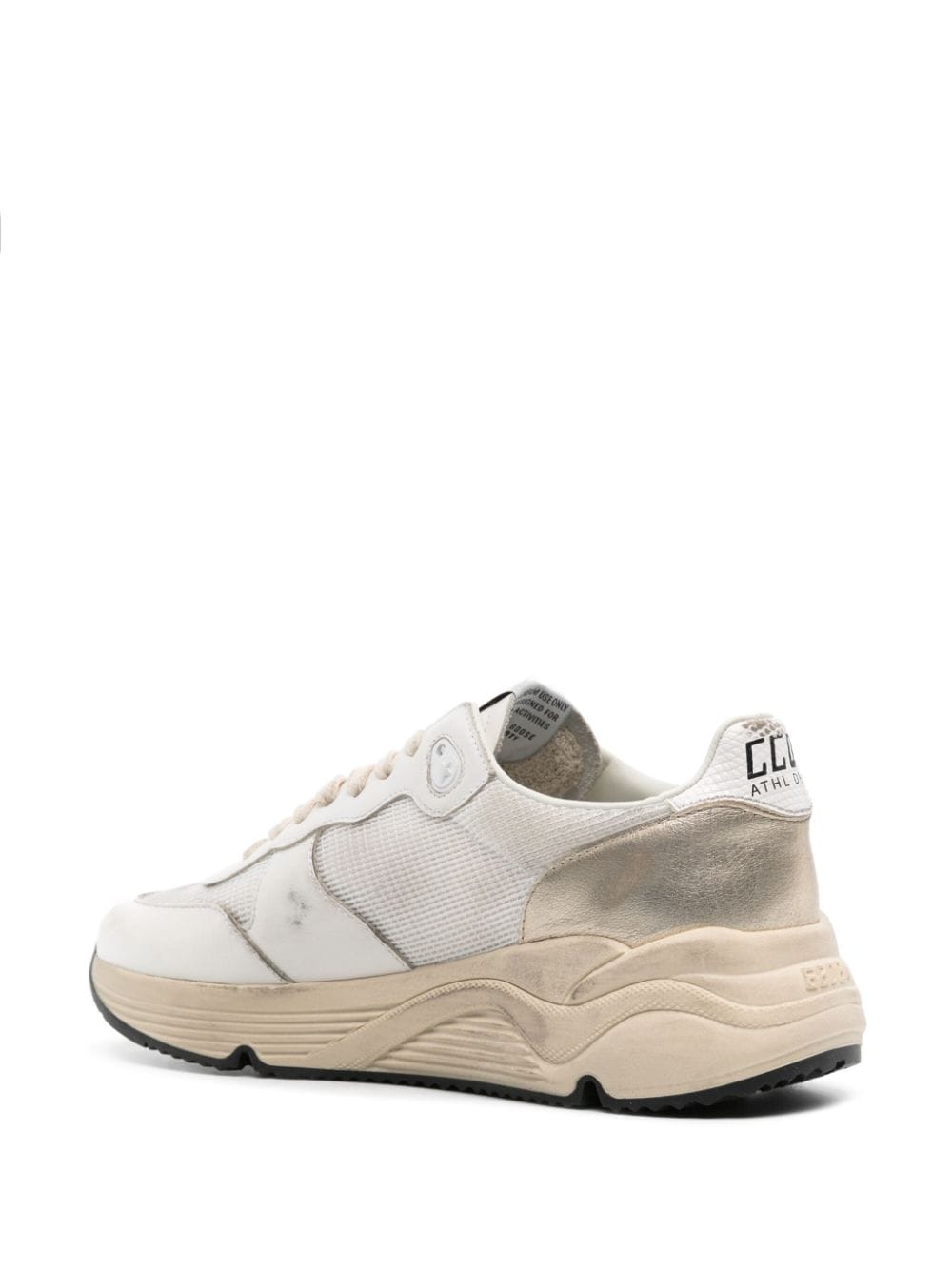 Shop Golden Goose Running Sole Chunky Sneakers In White