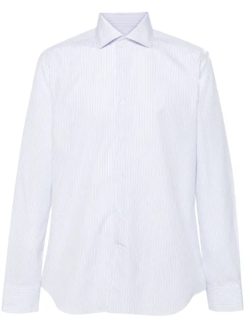 Corneliani camisa con rayas estampadas