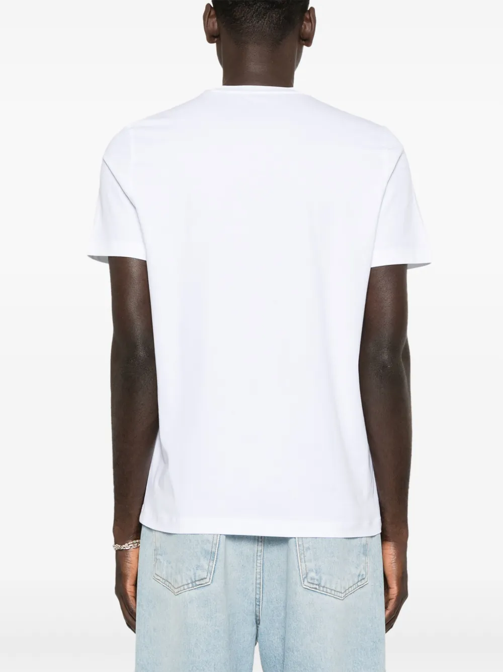 Corneliani Stretch-jersey T-shirt met ronde hals Wit