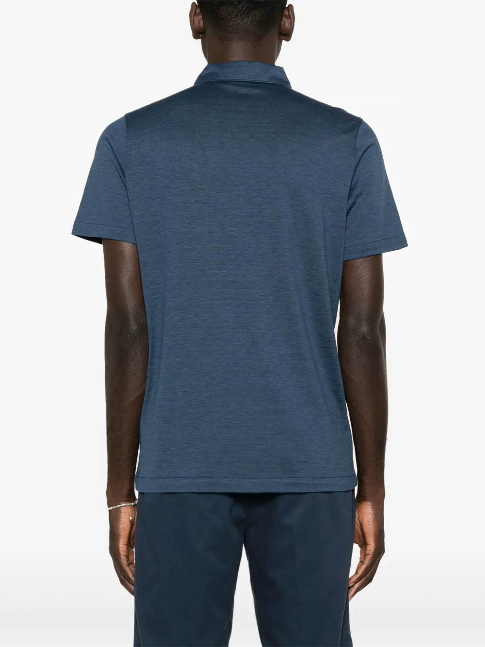 Corneliani Lichtgewicht jersey poloshirt Blauw