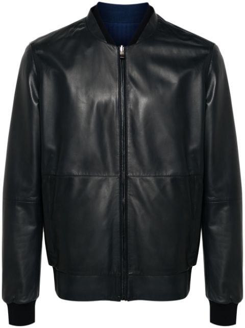 Corneliani zip-up reversible bomber jacket