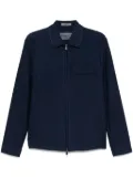 Corneliani textured shirt jacket - Blue