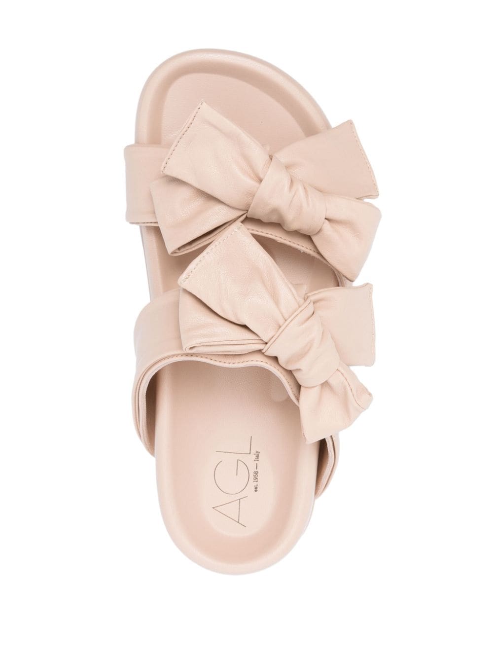 Shop Agl Attilio Giusti Leombruni Jane Bow-detail Sandals In Pink