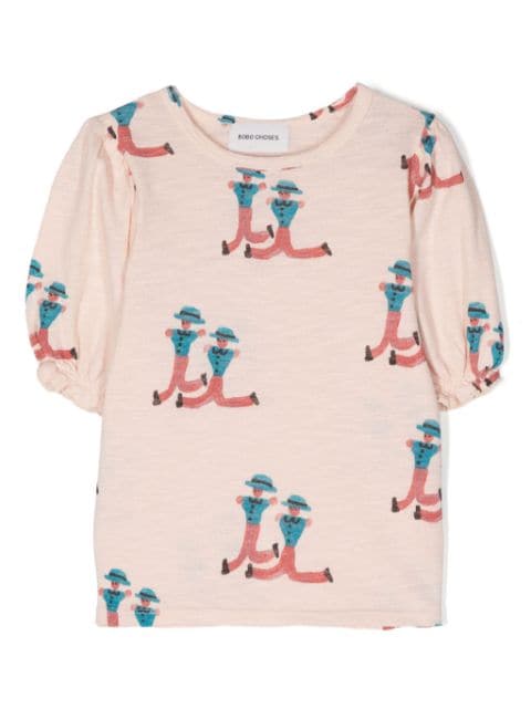 Bobo Choses illustration-print cotton T-shirt