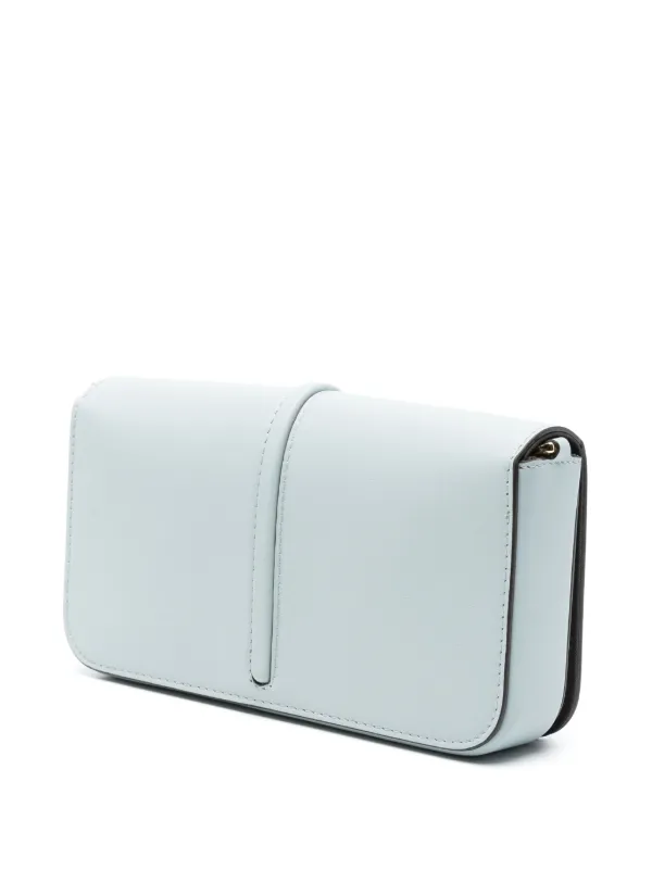 FENDI Fendigraphy Leather Clutch Bag Blue FARFETCH IE