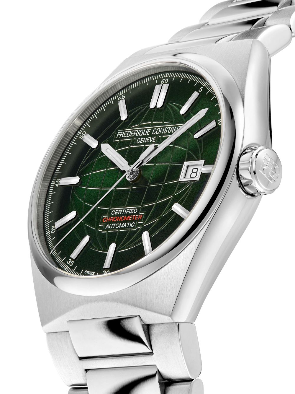 Shop Frederique Constant Highlife Automatic Cosc 39mm In Green