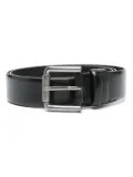 Max Mara leather buckle belt - Black
