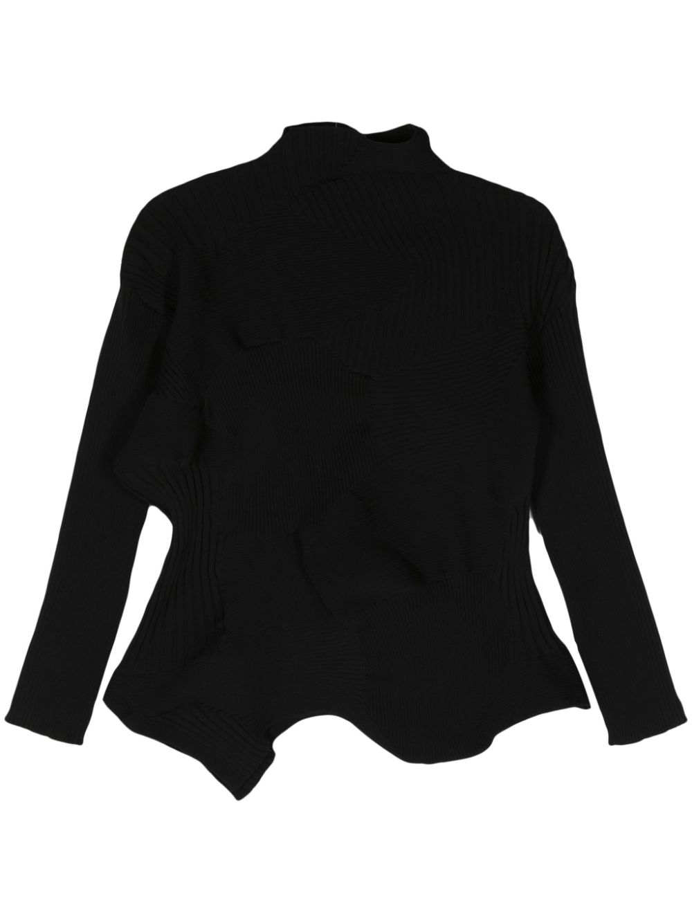 Issey Miyake Kone Kone ribbed-knit jumper - Nero