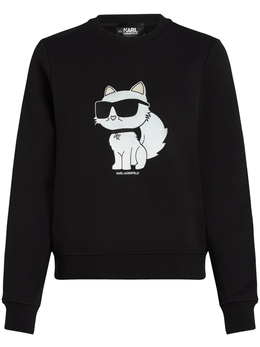 Karl Lagerfeld Ikon Choupette sweatshirt - Black