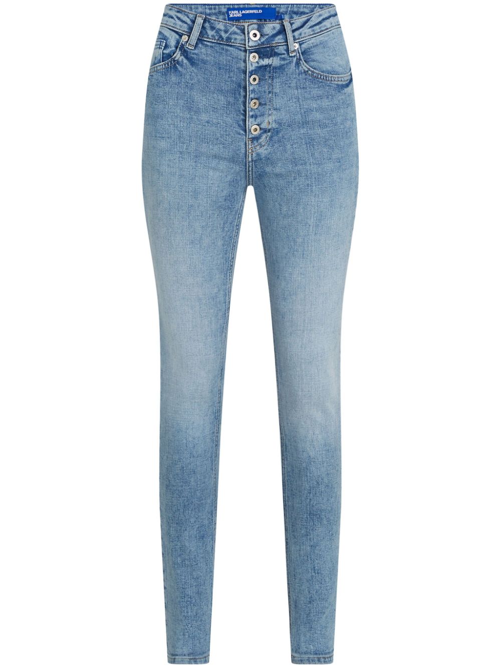Karl Lagerfeld Jeans Jeans skinny a vita alta - Blu
