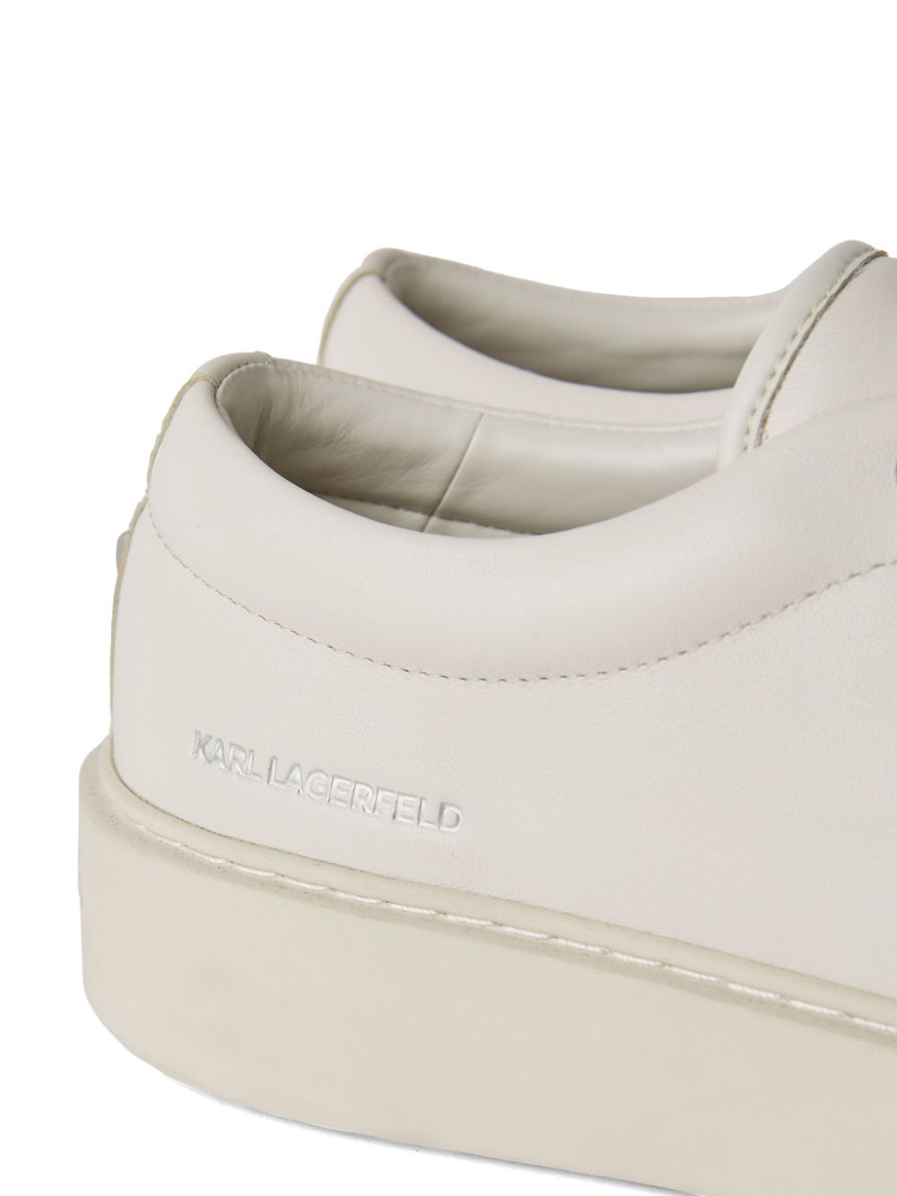 Karl Lagerfeld Flint leather sneakers White