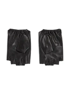 KARL LAGERFELD レザーグローブ　S/M Women's IKON FINGERLESS GLOVES by KARL LAGERFELD | Free