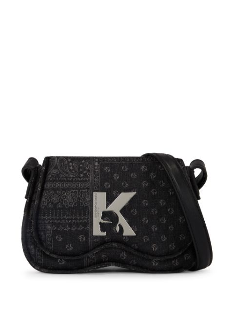 Karl Lagerfeld Jeans Sunglass bandana-print crossbody bag  WOMEN