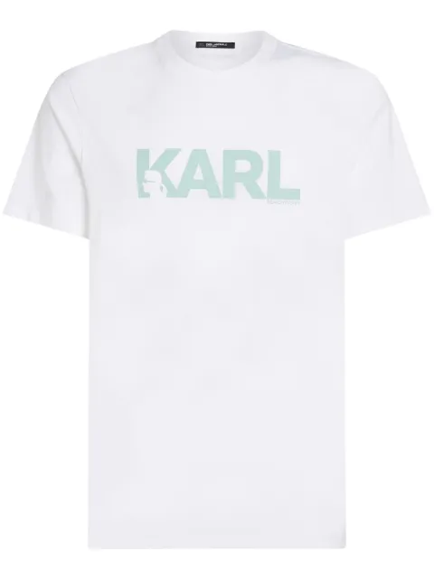 Karl Lagerfeld logo-print organic-cotton T-shirt