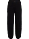 Karl Lagerfeld logo patch cuffed jogging trousers - Black