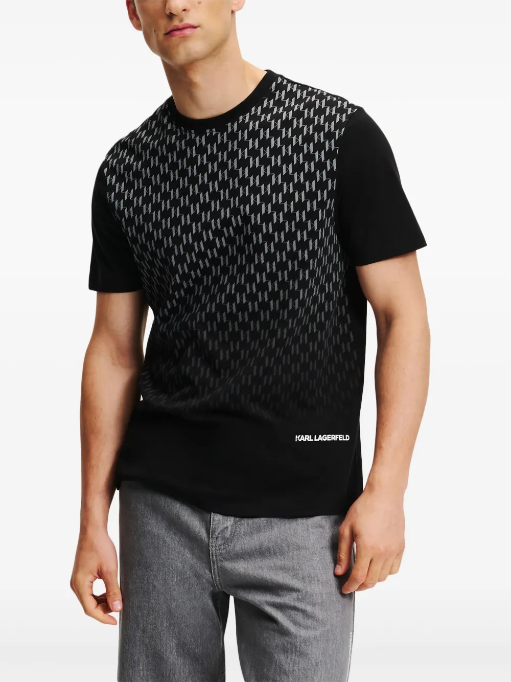 Karl Lagerfeld monogram-print T-shirt