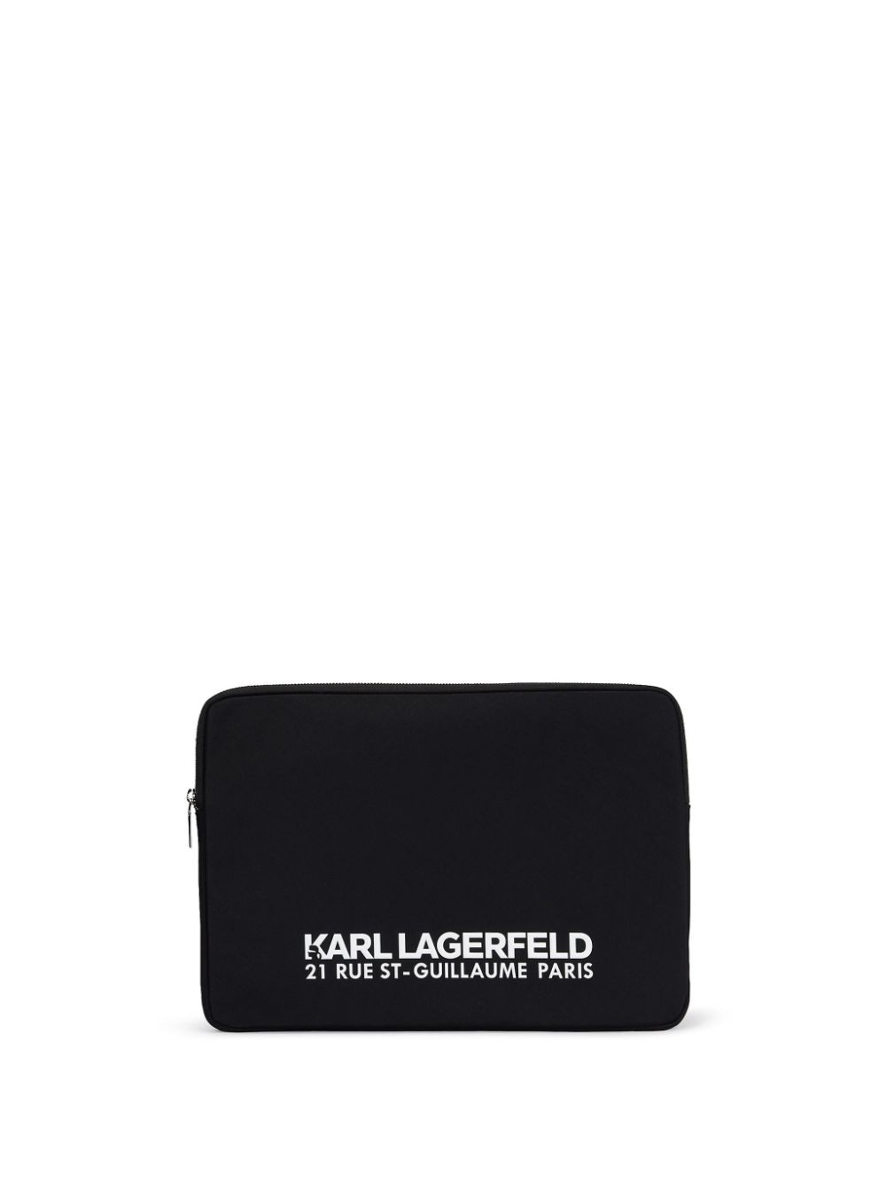 Karl Lagerfeld Large Rue St-guillaume Pouch In 黑色