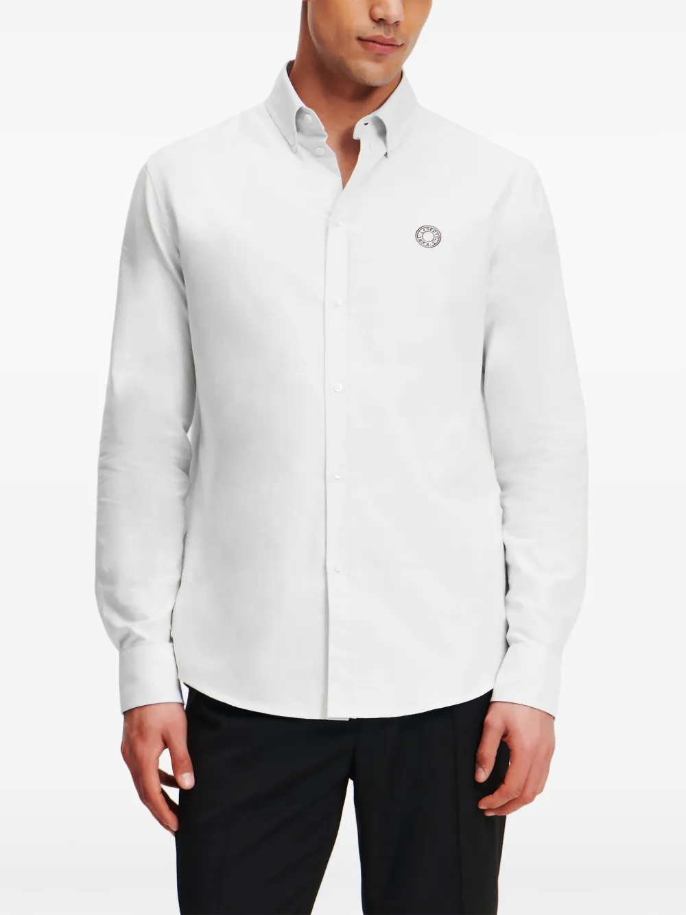 Karl Lagerfeld Overhemd met logo Wit