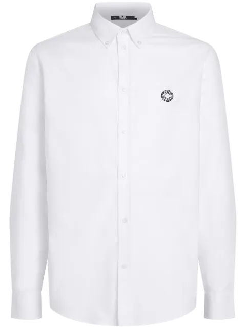 Karl Lagerfeld circle-logo Oxford shirt