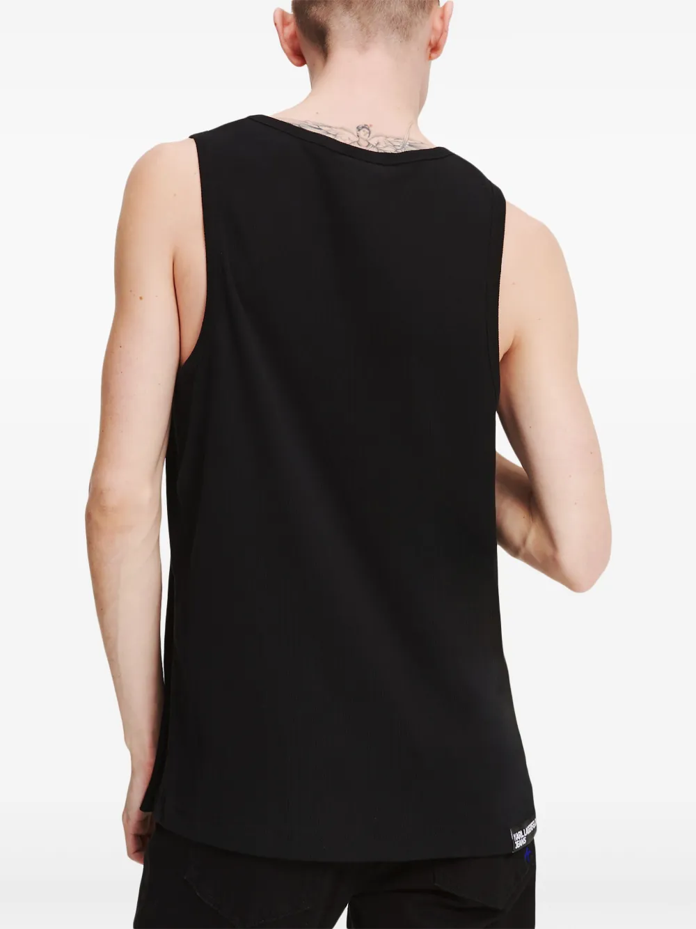 Karl Lagerfeld Jeans Tanktop met print Zwart