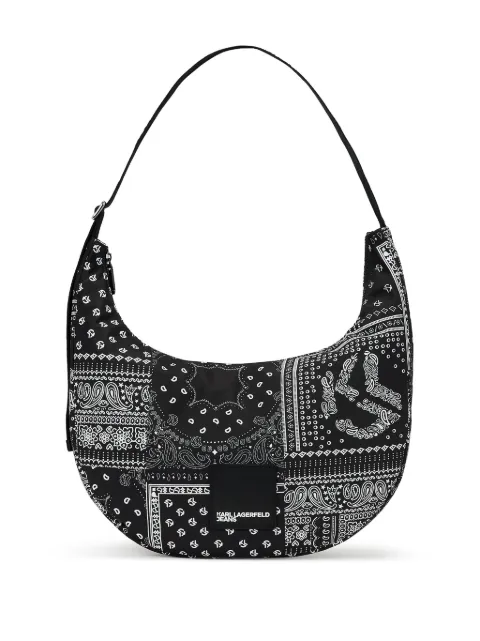 Karl Lagerfeld Jeans Urban bandana-print shoulder bag 