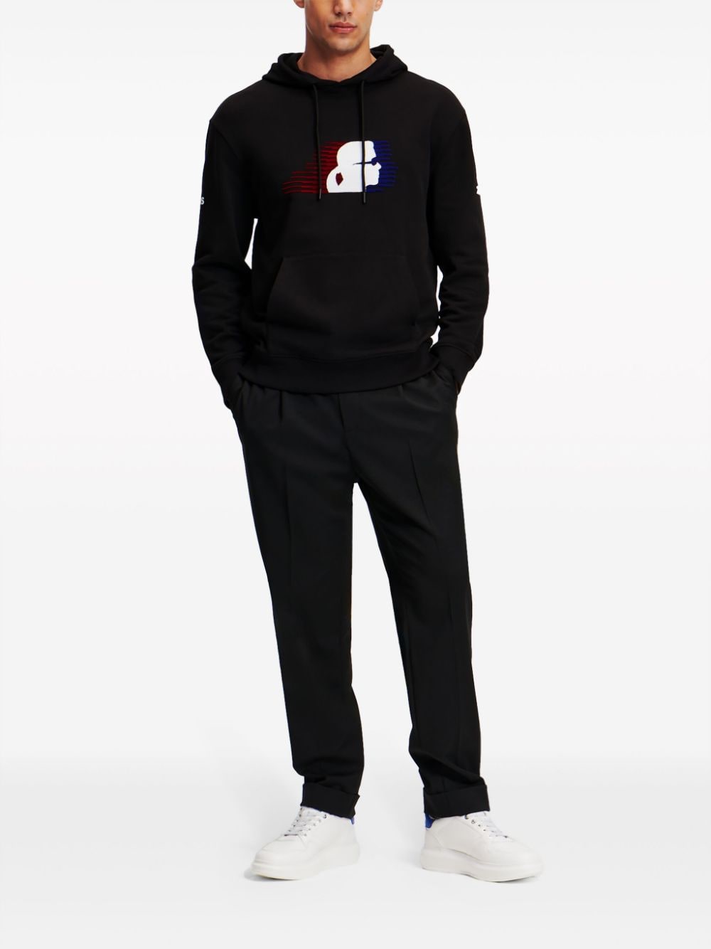 Karl Lagerfeld Paris hoodie met logo - Zwart