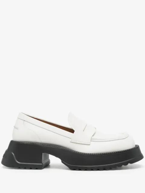 Marni two-tone leather loafers