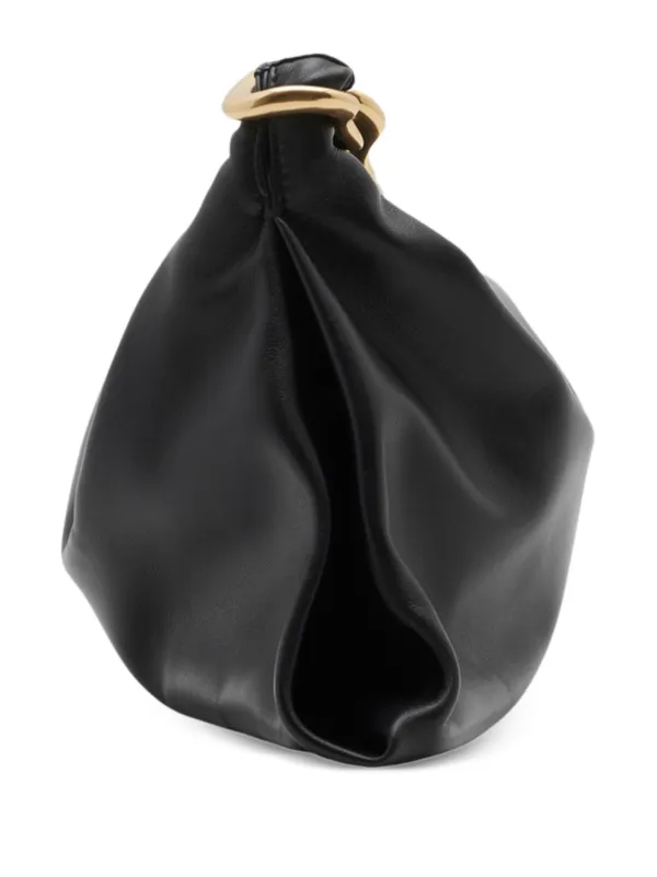 Burberry Small Swan Leather Bag | Black | FARFETCH JO