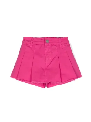 Miss Grant Kids frayed-detail layered shorts