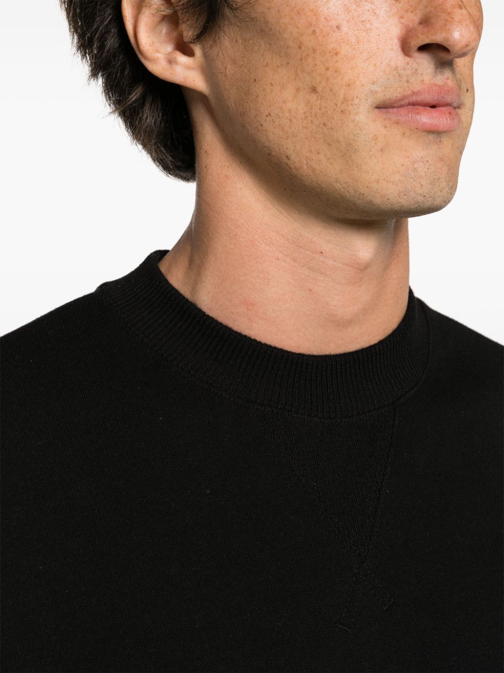 Jil Sander Sweater met geborduurd logo Zwart