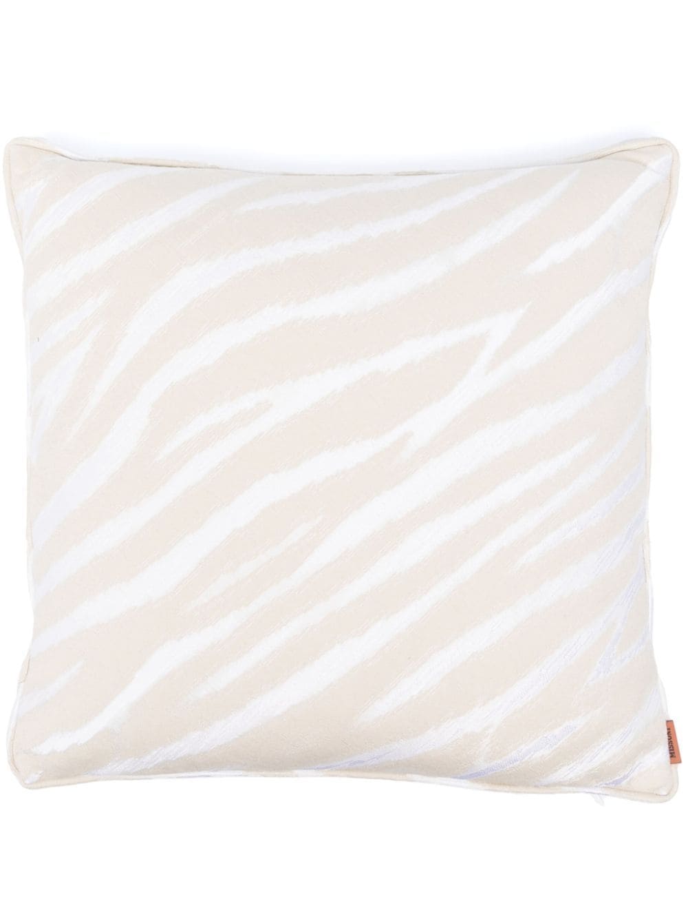Missoni 抽象印花棉质枕头（40厘米 X 40厘米） In White