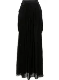 Max Mara Jedy chiffon maxi skirt - Black