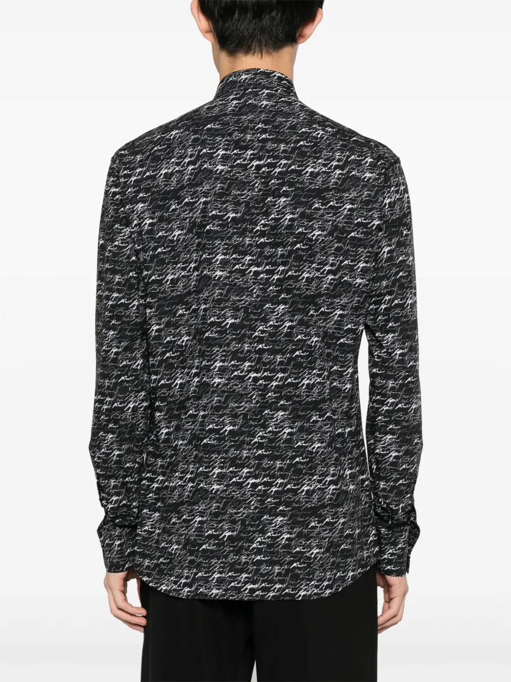 Karl Lagerfeld Overhemd met logoprint Zwart