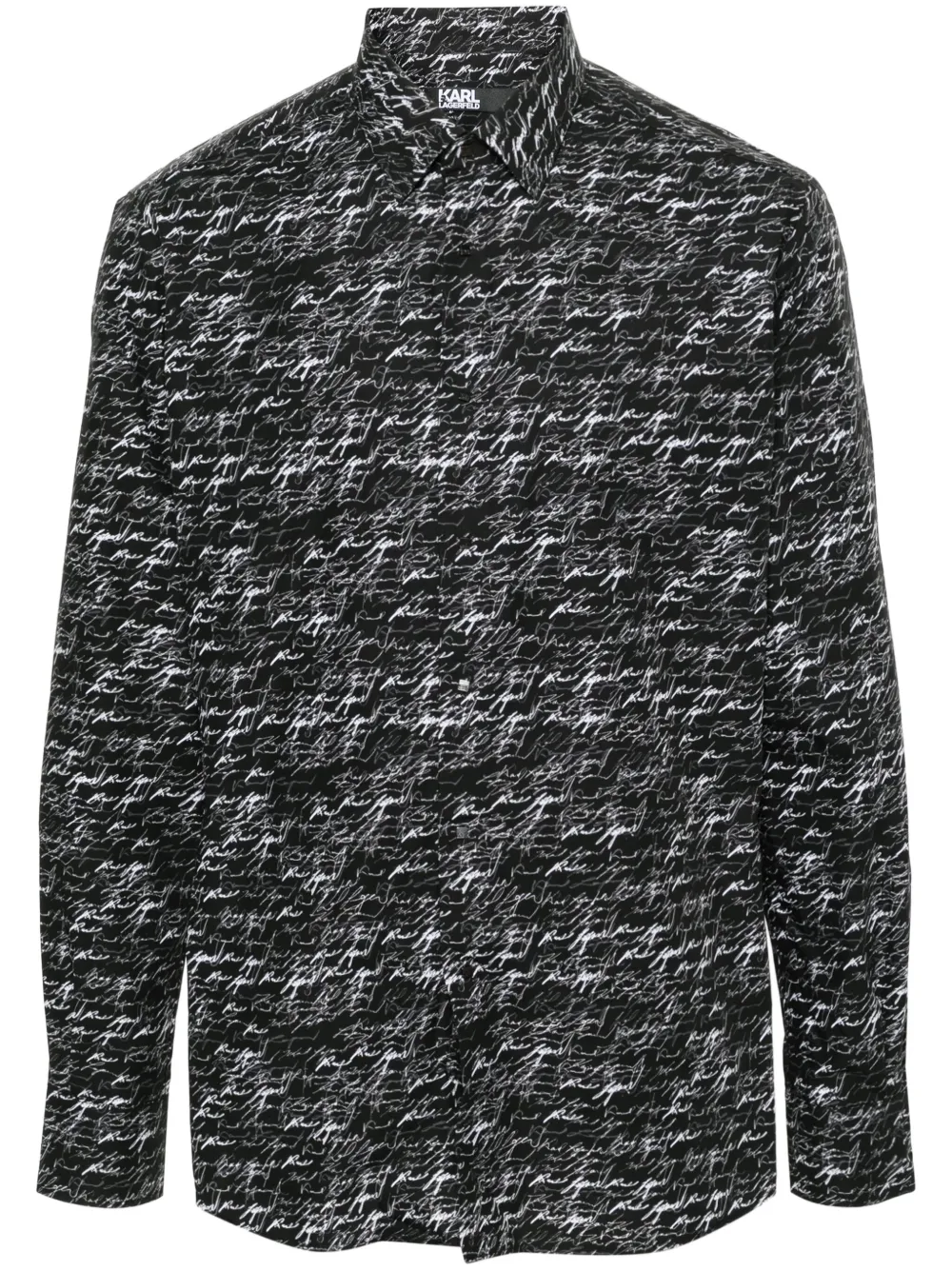 Karl Lagerfeld camisa con logo estampado | negro | Image 1
