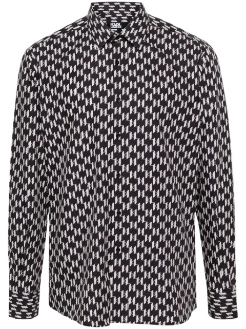 Karl Lagerfeld camisa con logo estampado