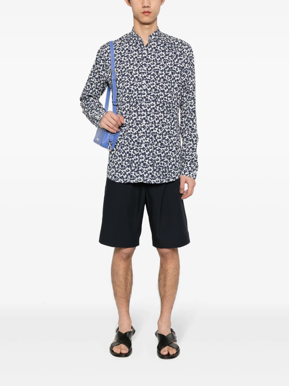 Karl Lagerfeld Overhemd met bloemenprint - Wit