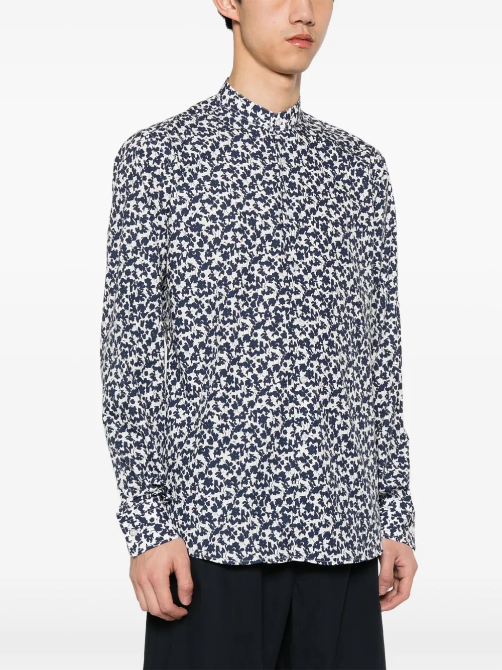 Karl Lagerfeld Overhemd met bloemenprint Wit