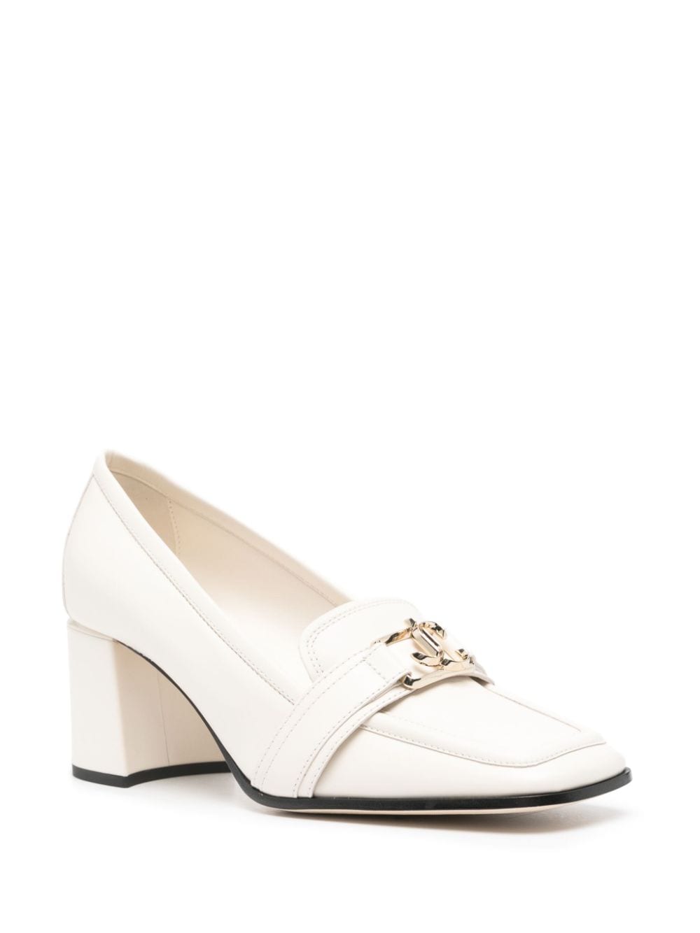 Shop Jimmy Choo Evin 65mm Leather Pumps In Neutrals