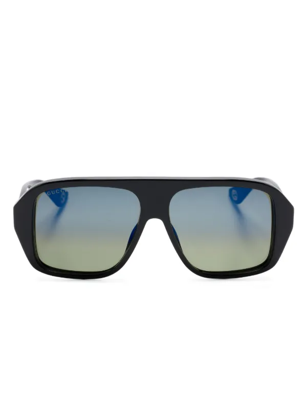 Gucci Eyewear オーバーサイズフレーム サングラス | ブラック