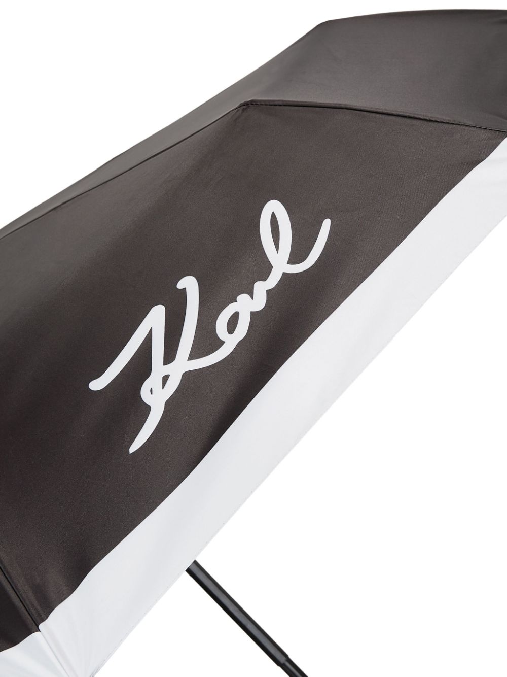 KARL LAGERFELD SIGNATURE LOGO-PRINT UMBRELLA 