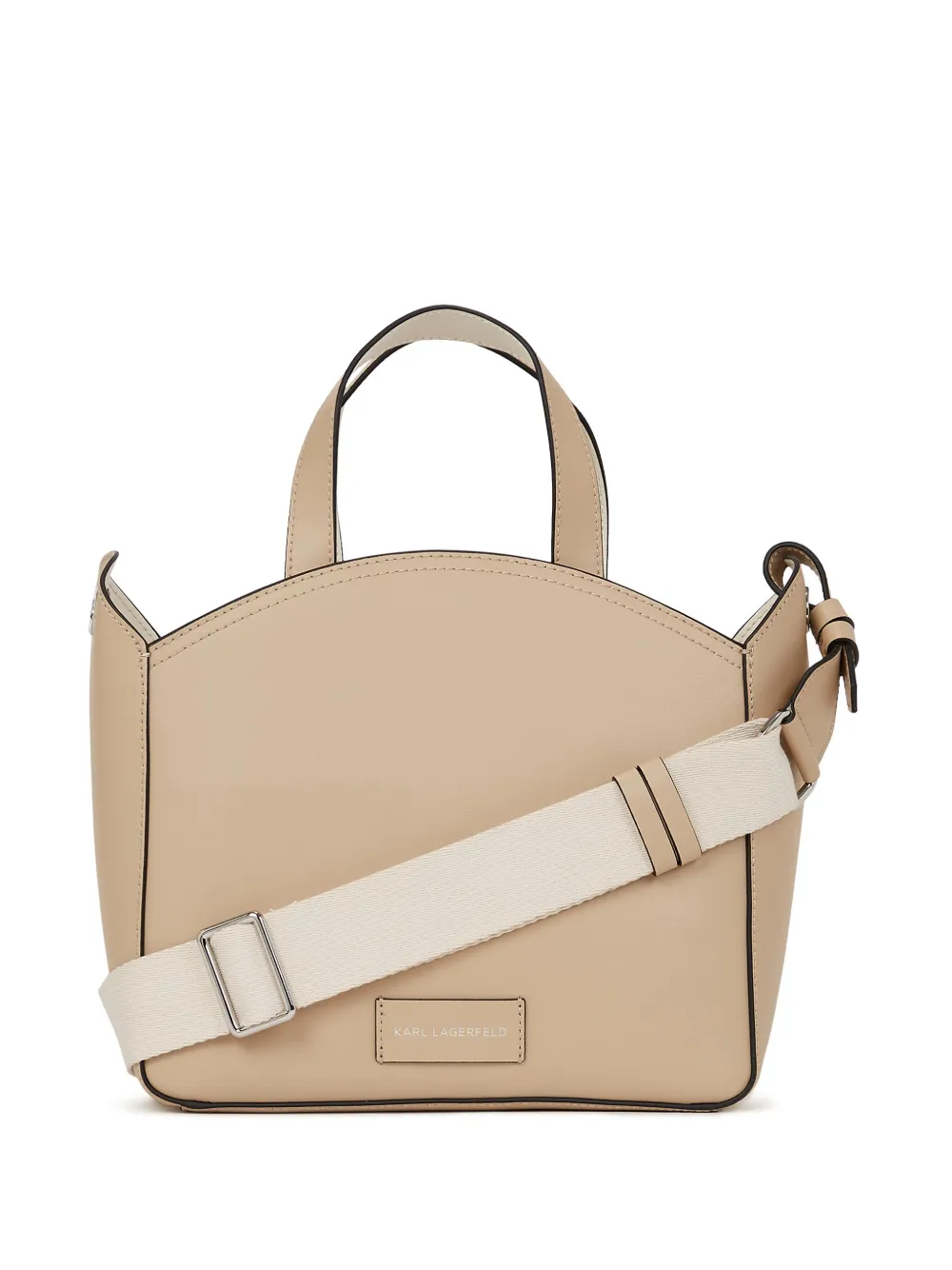 Karl Lagerfeld K Circle shopper met geperforeerd logo Beige
