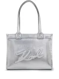 Karl Lagerfeld K/Skuare Grainy tote bag - Silver